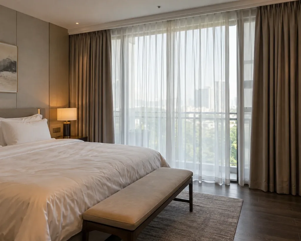 Chọn rèm cửa cho nhà gần biển: chống ẩm mặn, chống nắng, bền lâu