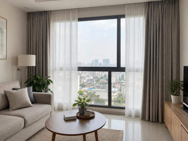 Rèm cửa chung cư: cách chọn để căn hộ gọn, sáng và sang hơn